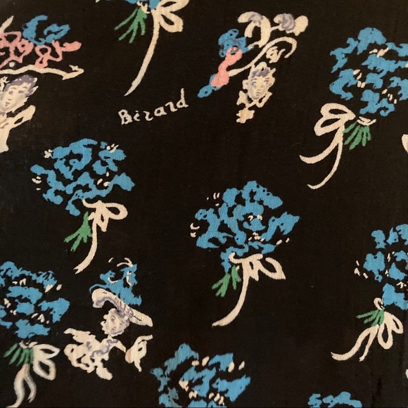 Vtg 90s Anna Sui Small Berard Faces Dress S 2 4 6 - Picture 15 of 15